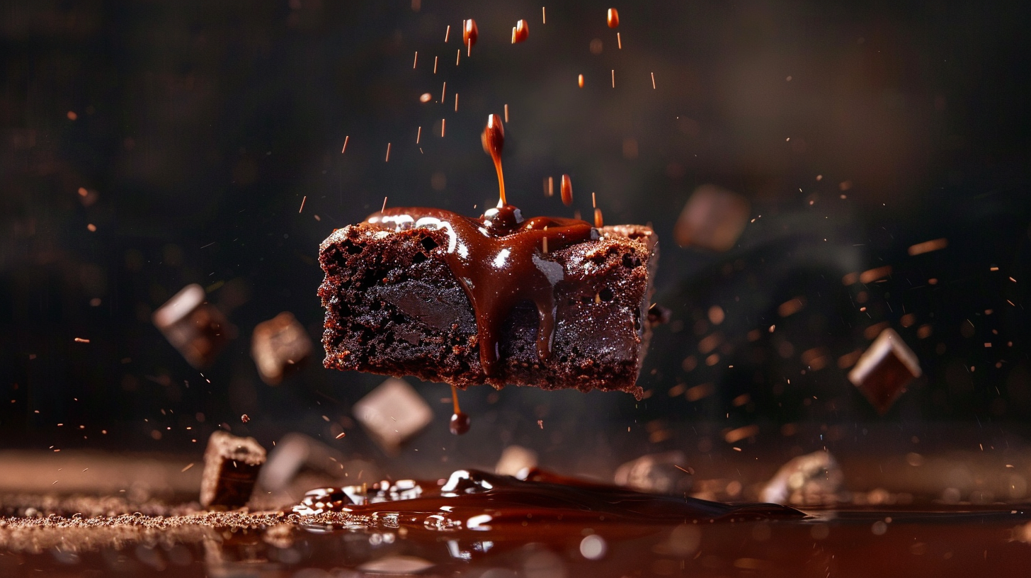 brownie food photography