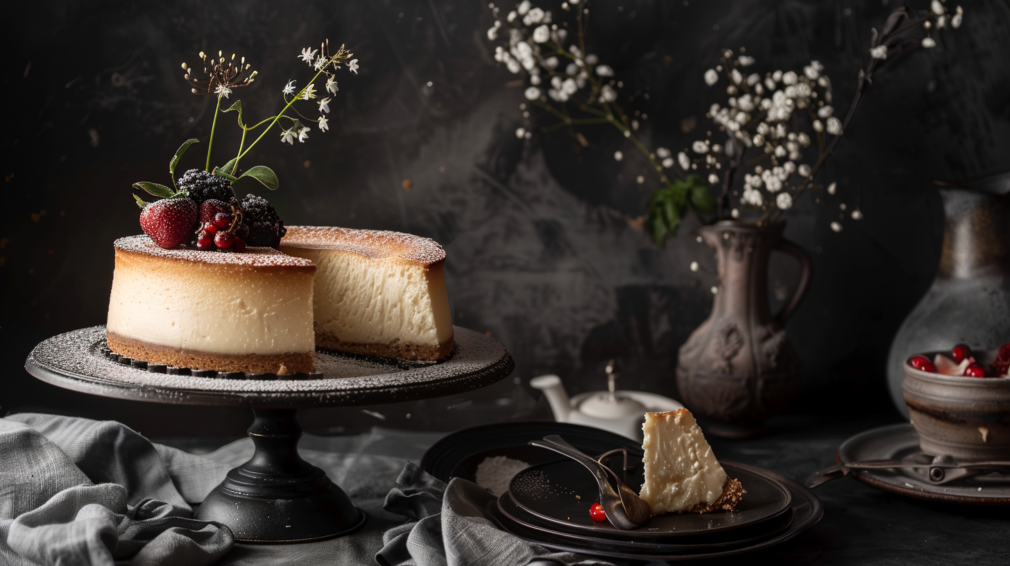 cheesecake food photography