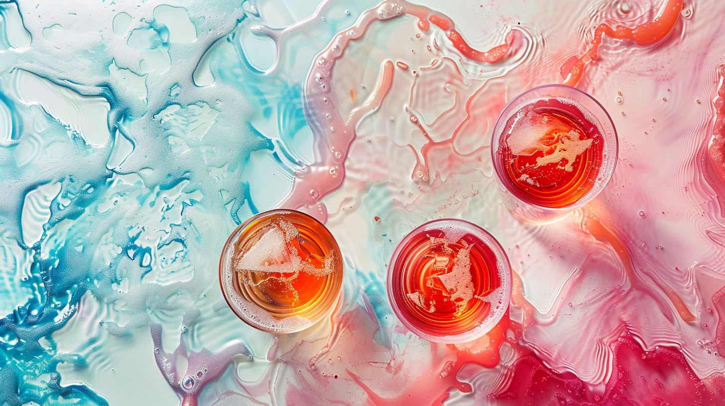 food coloring in water photography